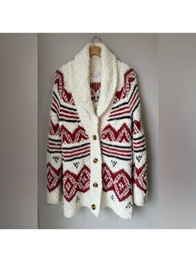 Ally Mae Button Up Soft Cardigan Womens Size Large V Neck Collar